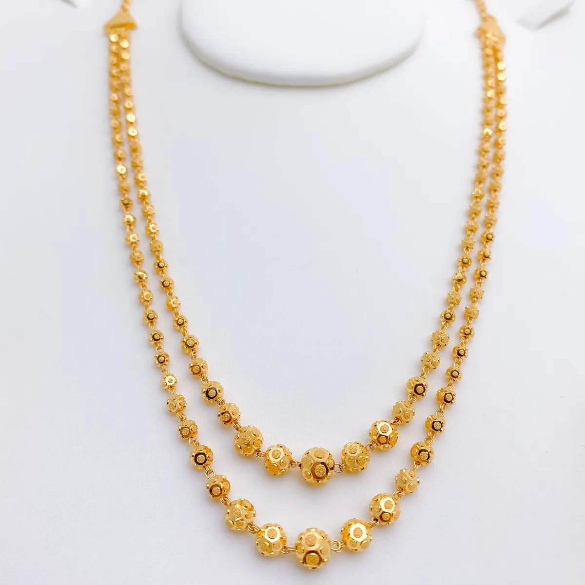 High Gold Plated Daily Wear Fancy Long Ball Mala