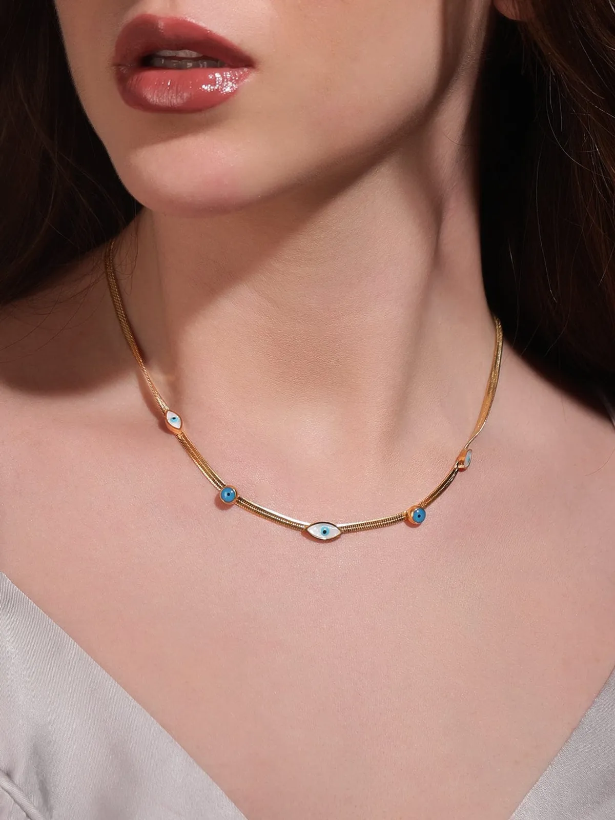 Gold Plated Chain With Pendant For Women