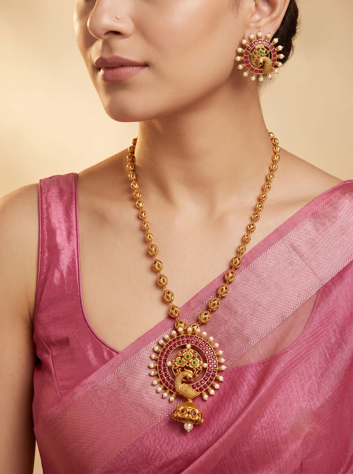Mesha Antique Ball Chain Necklace