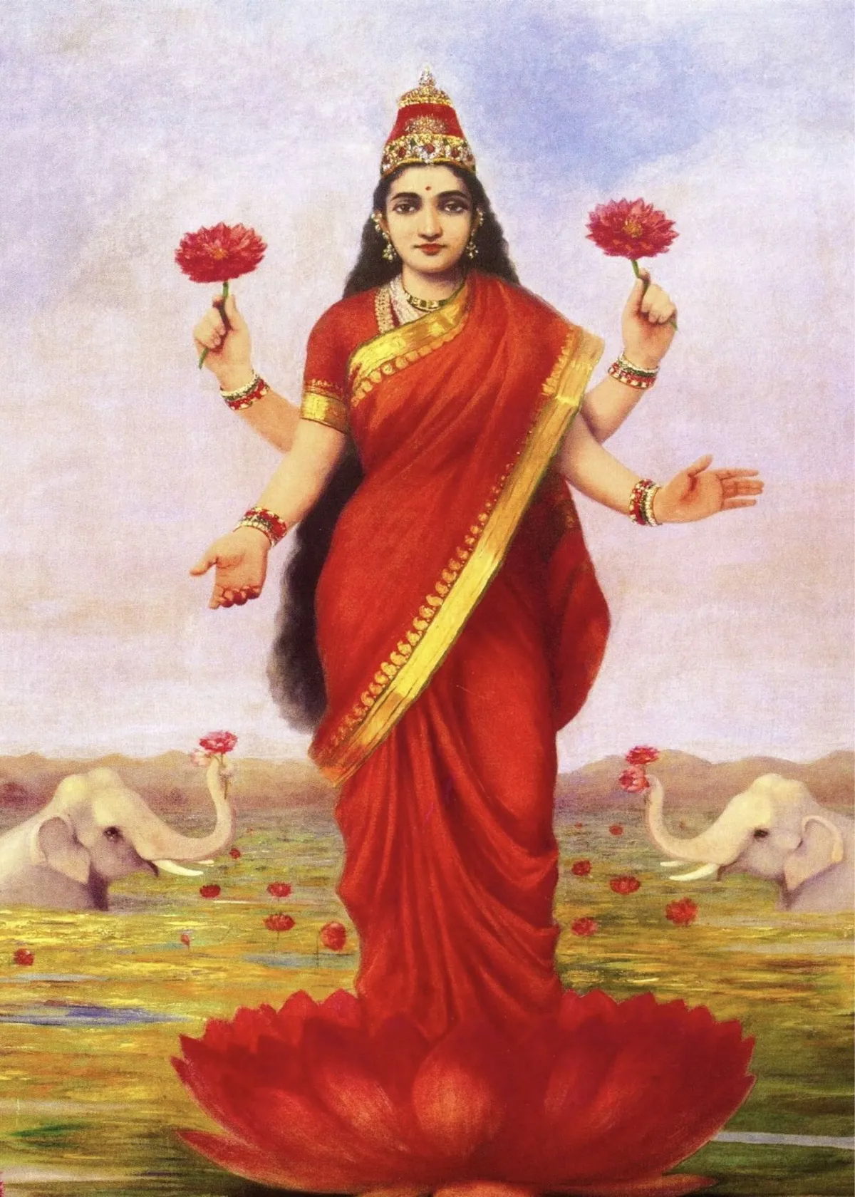Lakshmi_(1896),_A_Raja_Ravi_Varma_Painting,_Unframed_Canvas_Print,_Multicolor__DECORATUS__undefined