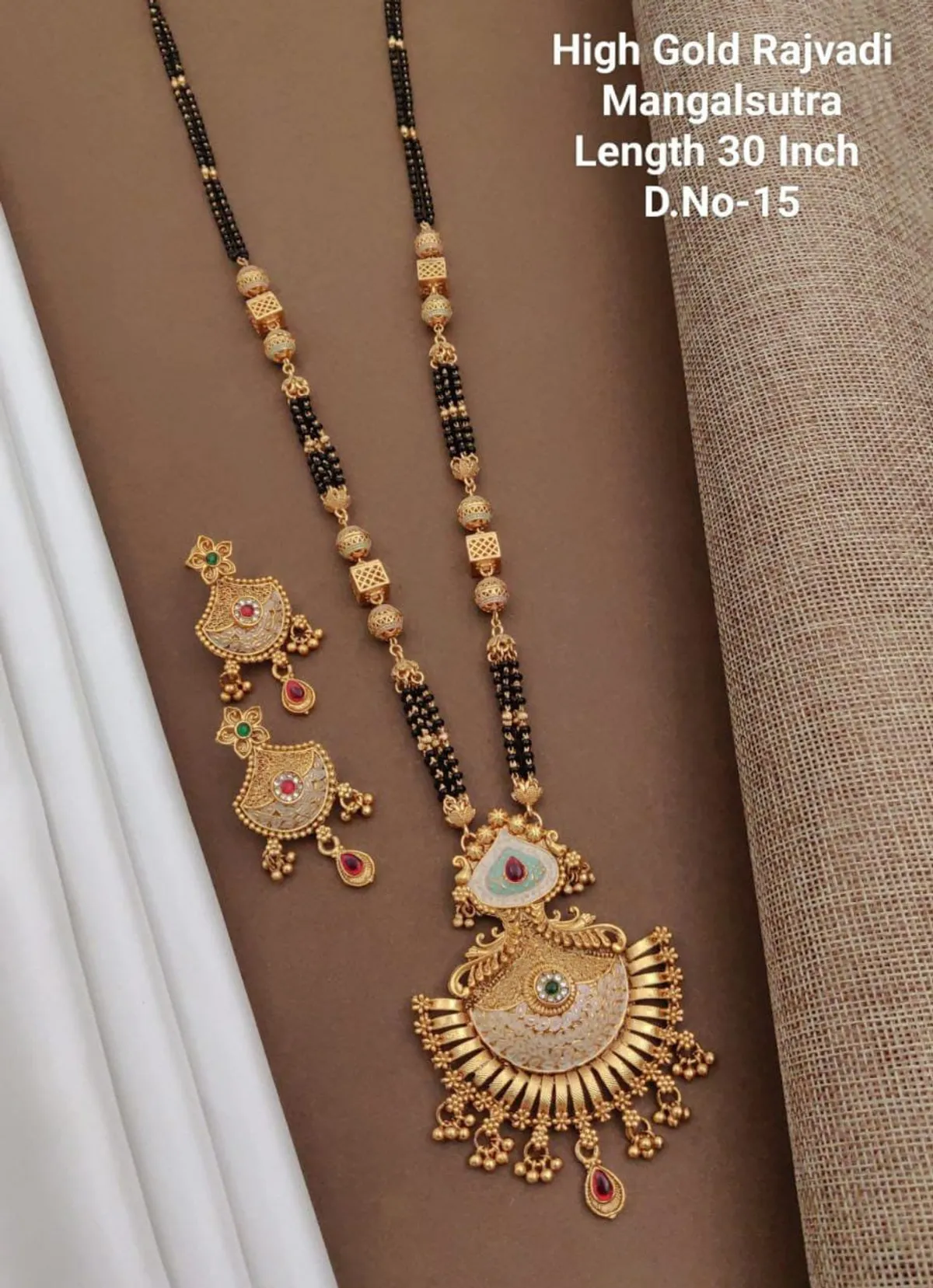 Gold Plated Brass Mangalsutra Women | Premium Designer High Gold Mangalsutar