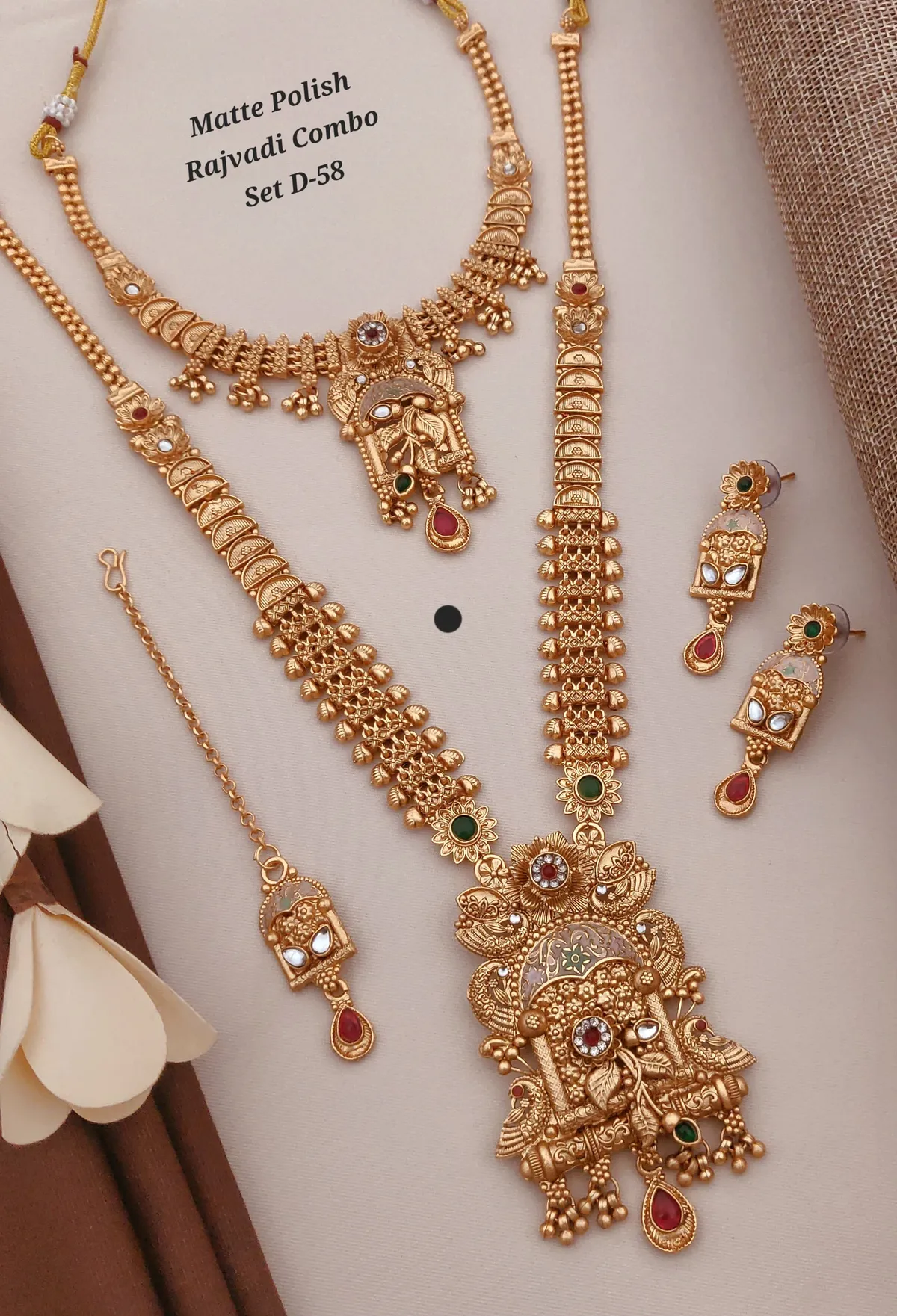 Gold Plated Necklace Combo Set Women | Premium Quality