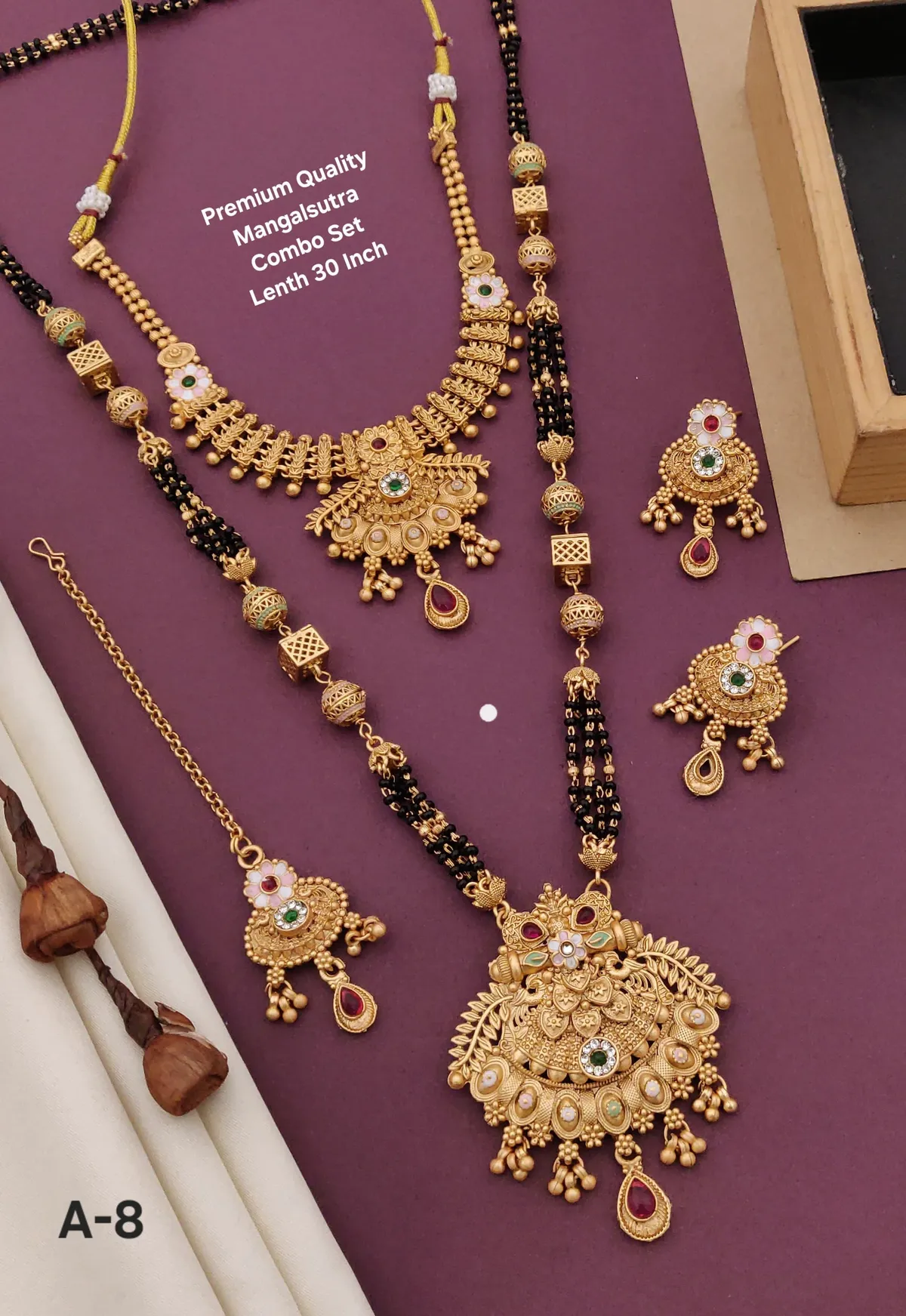 High Gold Mangalsutra Combo Set | Premium Quality Necklace Combo Set