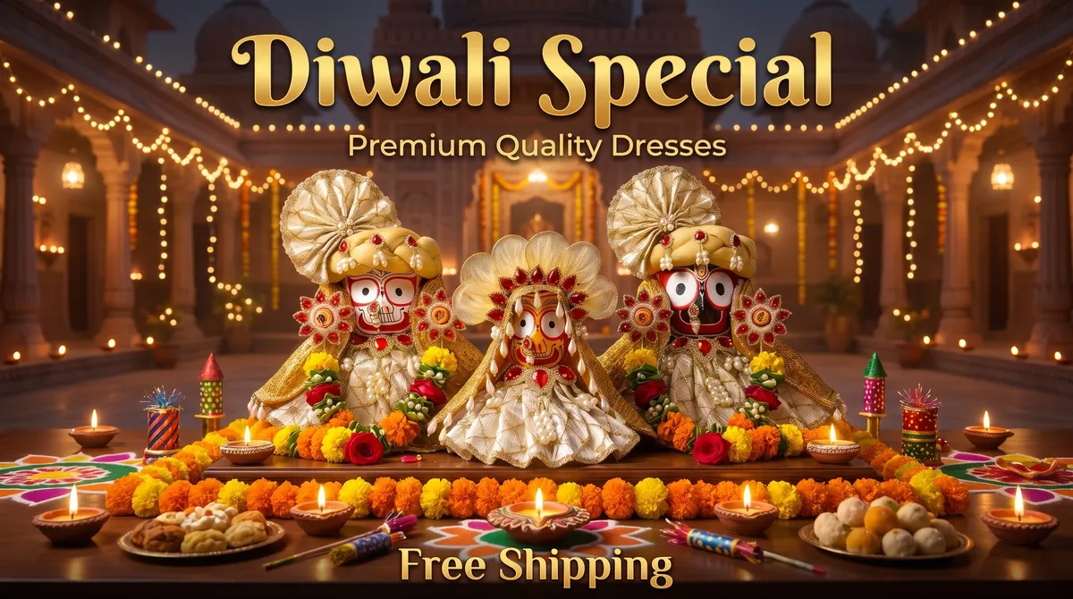 🪔 Sacred Handcrafted Deity Vastra & Shringar