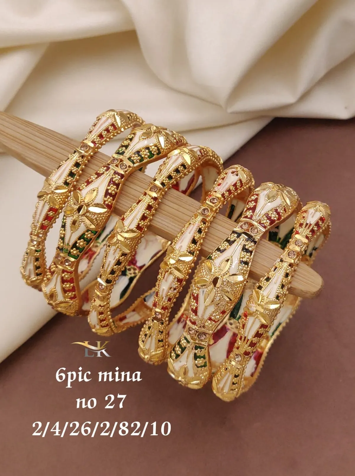 Gold-Plated Traditional Casual Bangles for Women