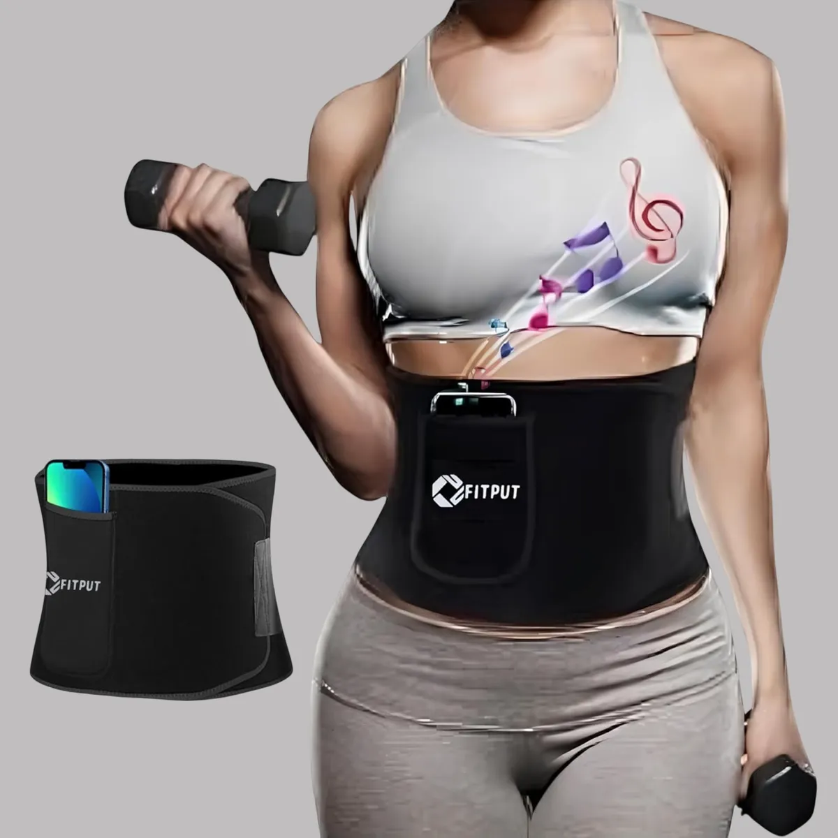 Sweat Slim Belt Black 1 Pc	