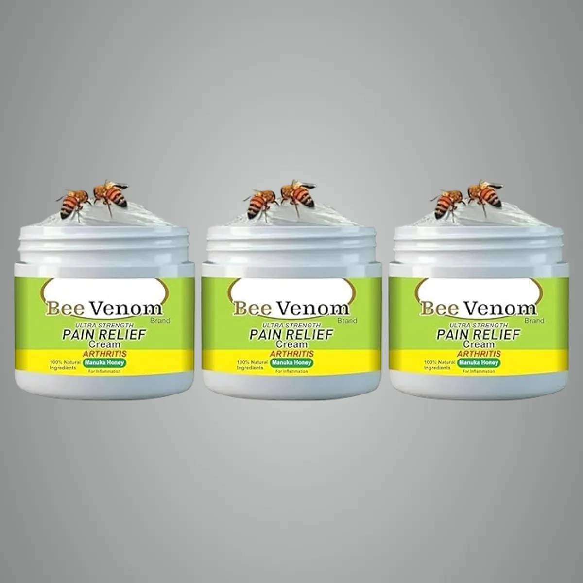 Bee_Venom_Pain_Relief_Cream,_Ultra_Strength_Joint_and_Bone_Therapy,_100g_Jars,_Pack_of_3__Mexmy__undefined