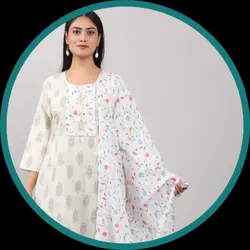 OUR_COLLECTIONS_KURTI_PANT_DUPATTA__GLOBAL DESI INDIA