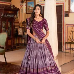 CATEGORY_TUSSAR_SILK_LEHANGA__CLOTHINA LEHENGA