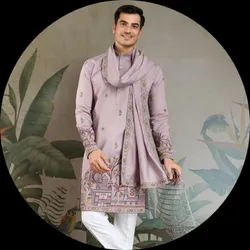 OUR_SPECIALTY__KURTA_PAJAMA_DUPATTA__Kesari - the label