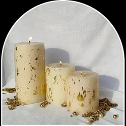 PILLAR_CANDLES_FOIL_CANDLES__Oceann Gloww