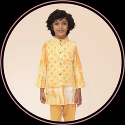 BOYS_COLLECTION_KURTA_PAJAMA_JACKET__Folk Culture