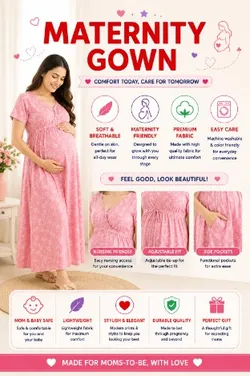 MATERNITY_GOWN__Nanhi Smile™