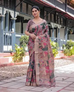 SHOP_BY_CATEGORY_COTTON_LINEN_SAREE__Store of Saree