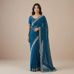 Shop_By_Categories_Georgette_Saree__KYORA STUDIO 