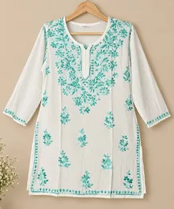 Ethnic_Grace_Short_Kurti___THE CHICKANKARI STUDIO