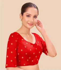 Drape_And_shine_Cotton_Blouse__STUDIO BANARASI