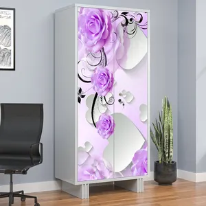 Vinyl Self Adhesive Wardrobe Wallpaper Stickers For Home Decoration (213X99 Cm)