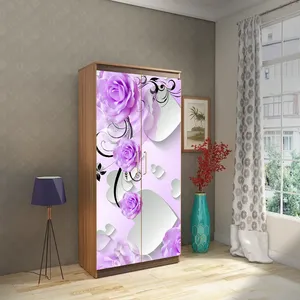 Vinyl Self Adhesive Wardrobe Wallpaper Stickers For Home Decoration (213X99 Cm) view 4
