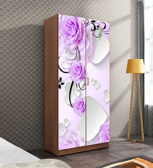 Vinyl Self Adhesive Wardrobe Wallpaper Stickers For Home Decoration (213X99 Cm) view 6
