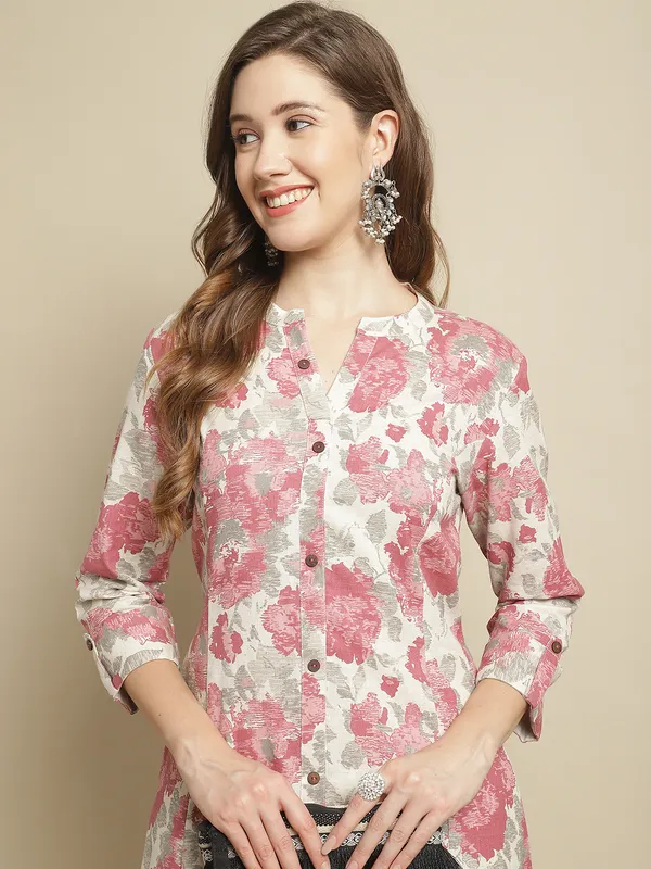 Pink_Cotton_Regular_Printed_A-Line_Kurta
