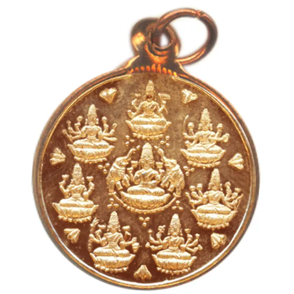 Astalakshmi_(Eight_Lakshmis)_Copper_Pendant_Kavach