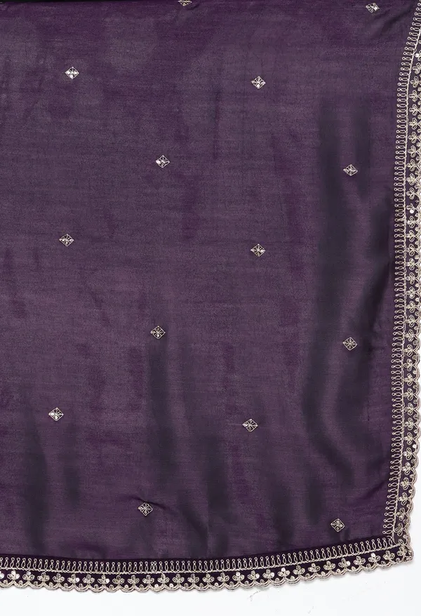 Wine_Floral_Yoke_Design_Regular_Sequinned_Kurta_With_Palazzos_Dupatta