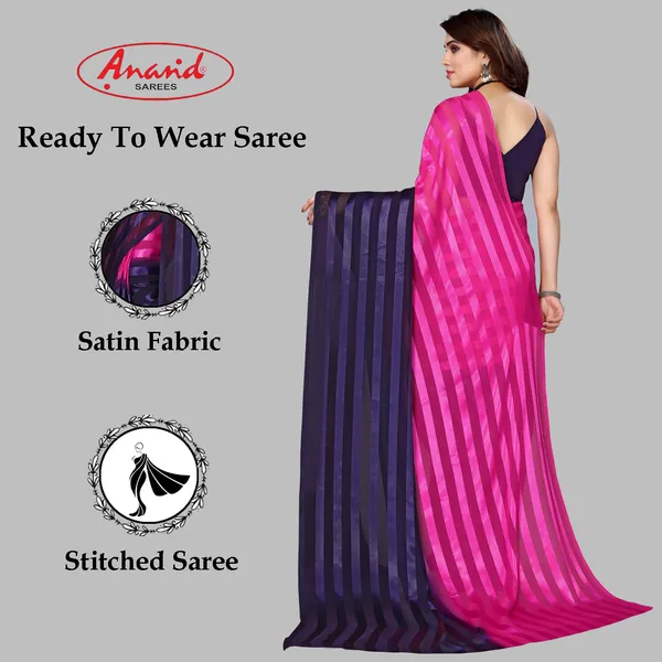 Embellished,_Striped,_Self_Design_Bollywood_Satin_Saree_(Pink,_Dark_Blue)