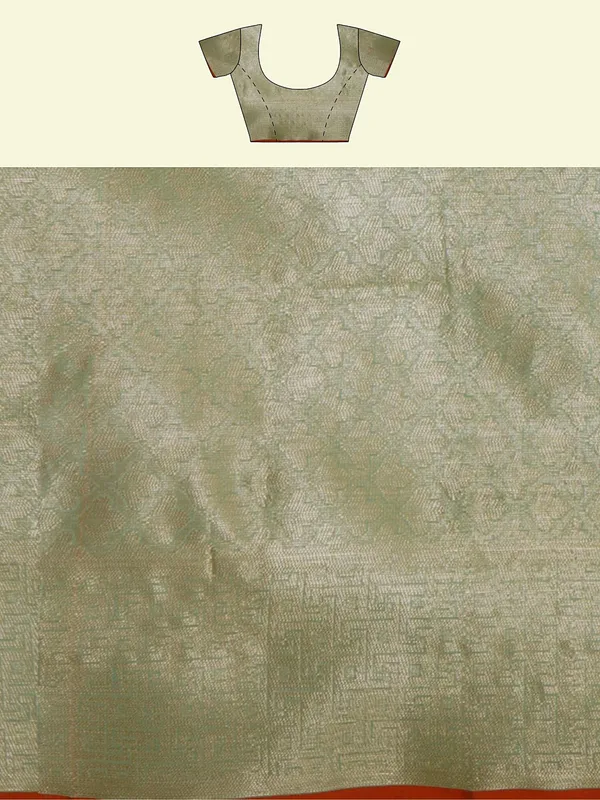 Sea_Green_Cotton_Blend_Banarasi_Sarees_For_Women