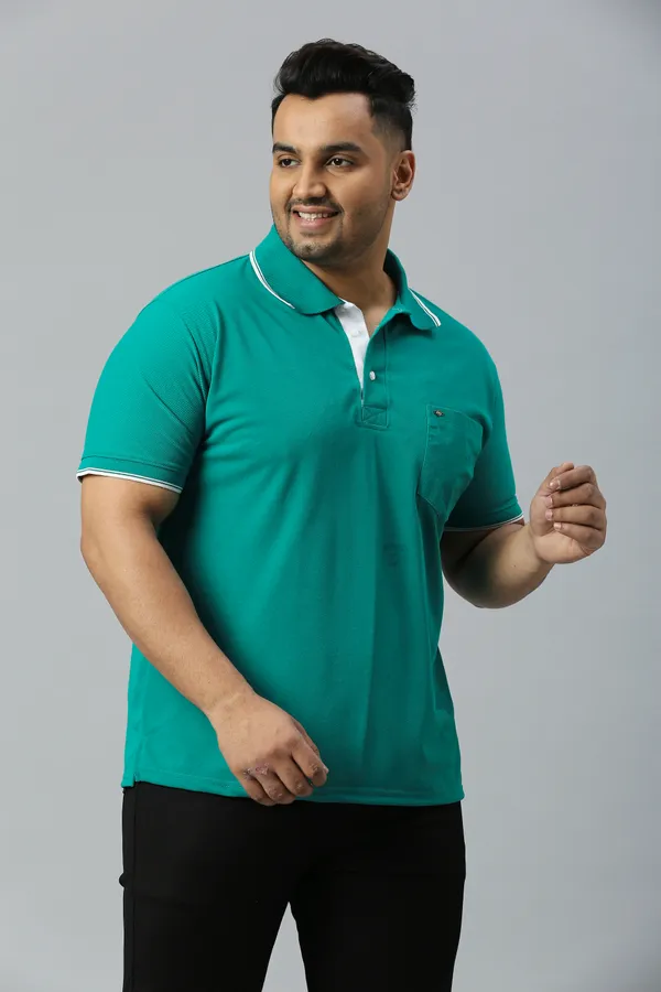 Plus_Size_Plain_Rama_Green_Polo_T-_Shirt__(2102)