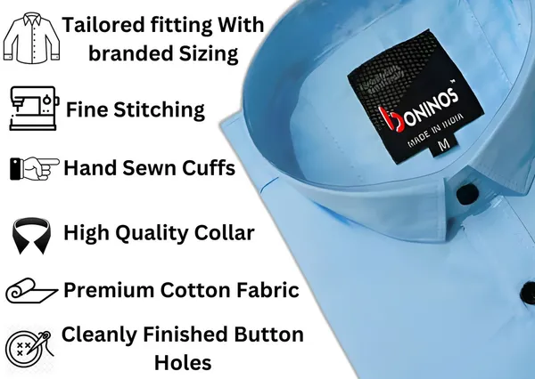 Blue_Cotton_Blend_Solid__Casual_Shirt_For_Men