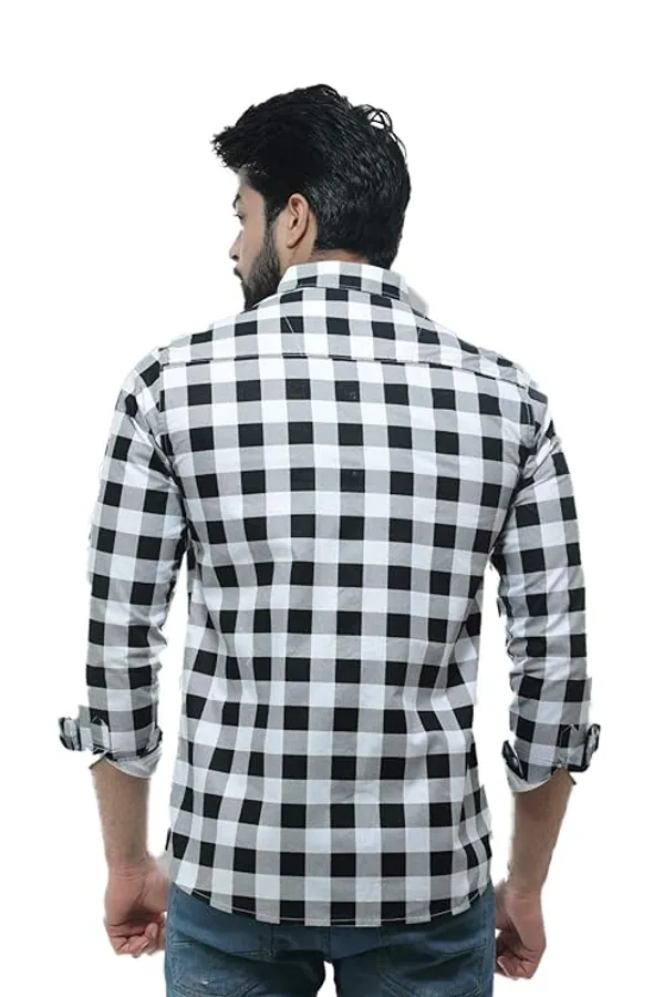 Black_Cotton_Blend_Printed_Casual_Shirt_For_Men