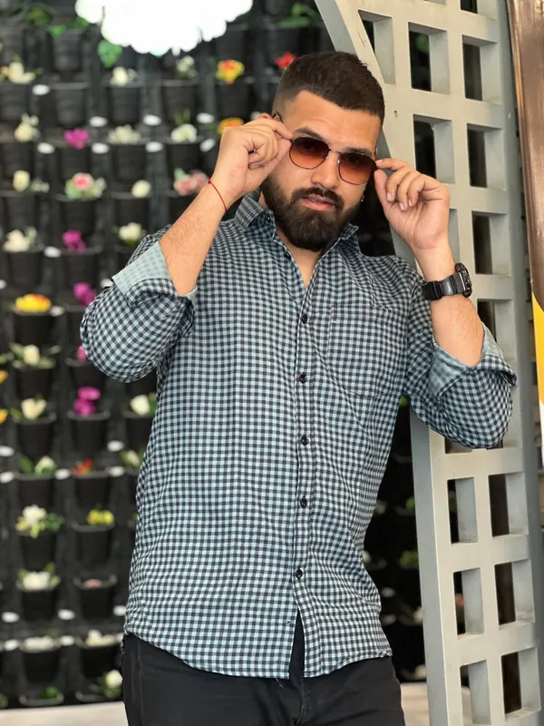 Grey_Cotton_Blend_Printed_Casual_Shirt_For_Men