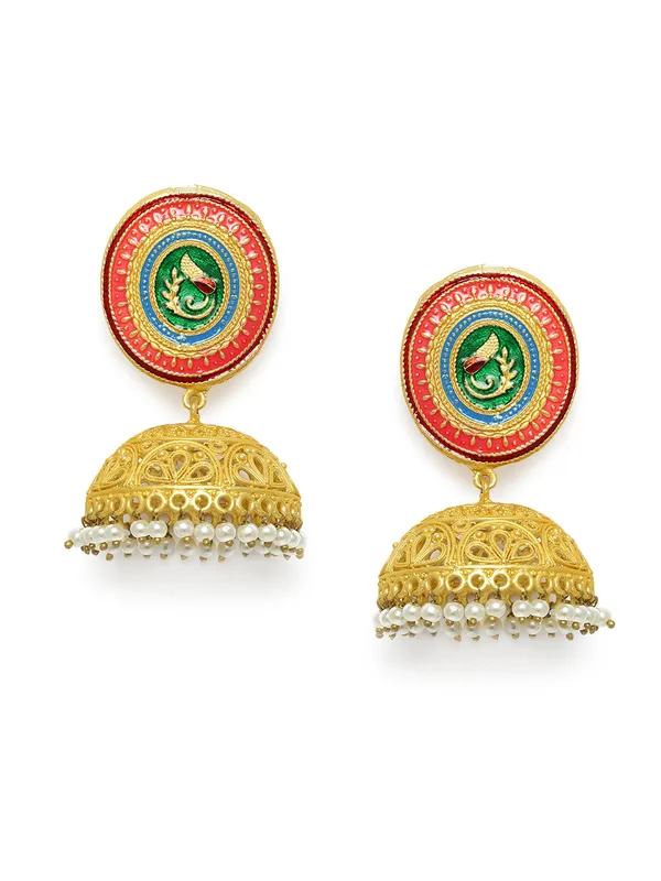 Gold-Plated_Dome_Shaped_Jhumkas