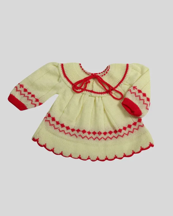 Lemon_Yellow_Woolen_Knitted_Frock_For_Baby