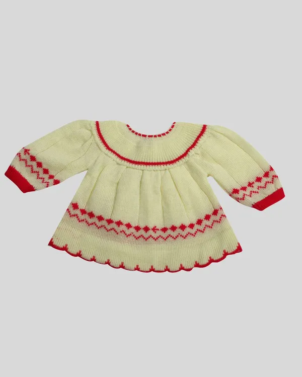 Lemon_Yellow_Woolen_Knitted_Frock_For_Baby