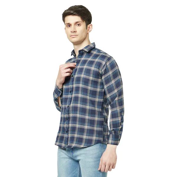 Rust_Cotton_Blend_Printed_Casual_Shirt_For_Men