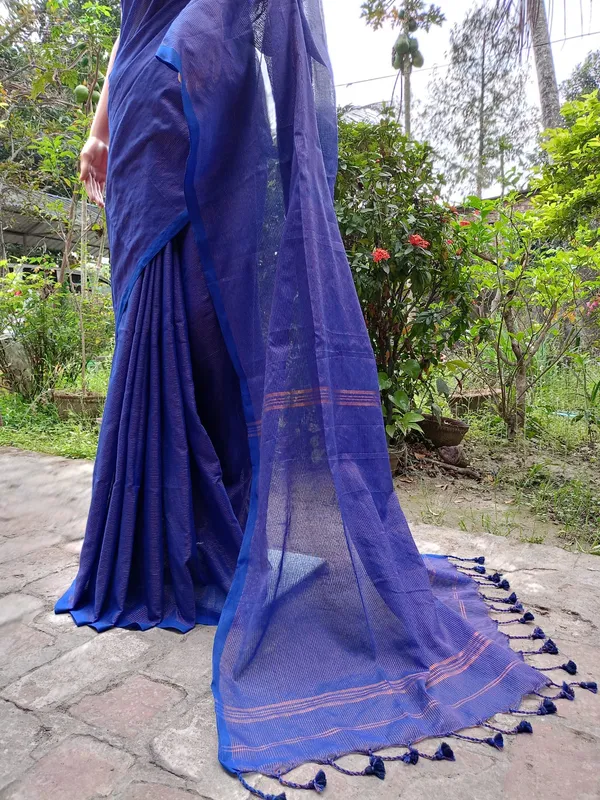 Blue_Khadi_Cotton_All_Body_Zari_Work_Handloom_Saree