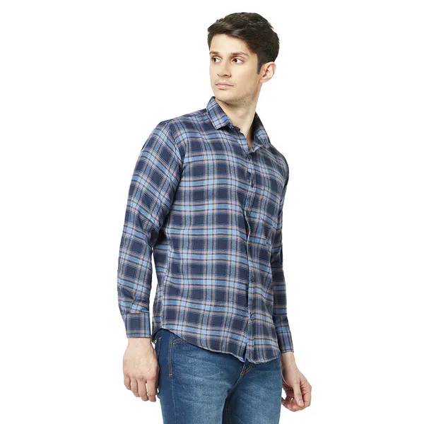 Navyblue_Cotton_Blend_Printed_Casual_Shirt_For_Men