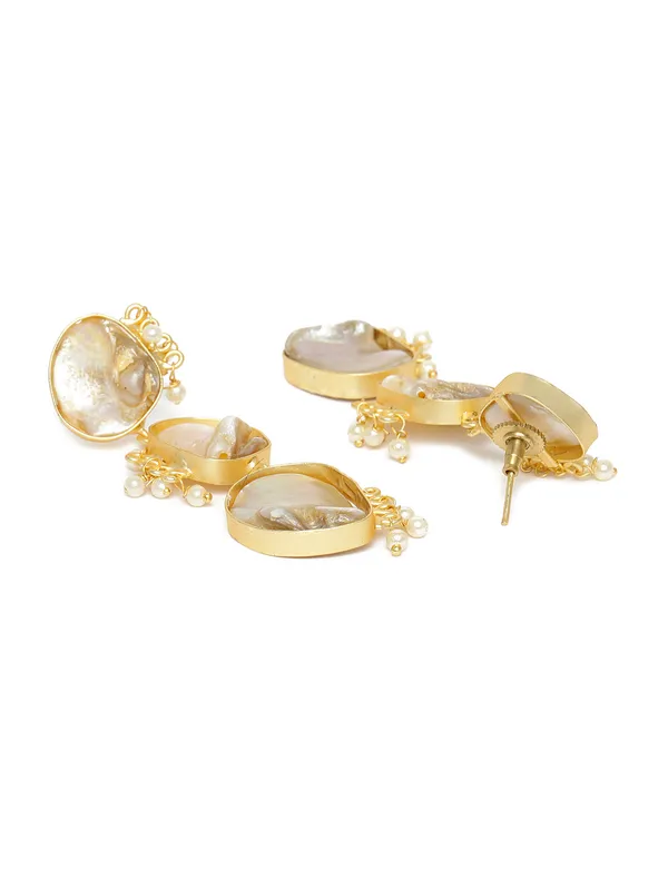 Gold-Plated__White_Contemporary_Drop_Earrings