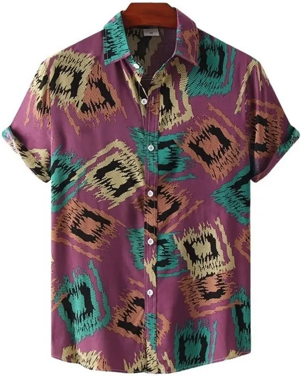 Purple_Viscose_Printed_Casual_Shirt_For_Men