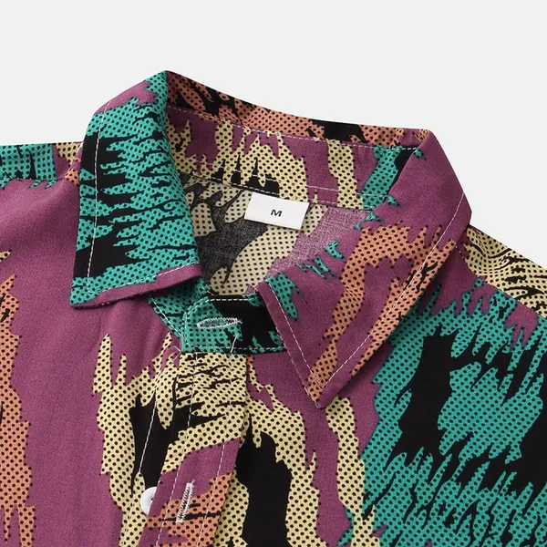 Purple_Viscose_Printed_Casual_Shirt_For_Men