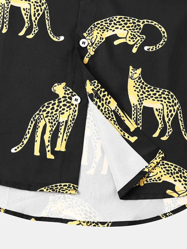 Black_Viscose_Printed_Casual_Shirt_For_Men