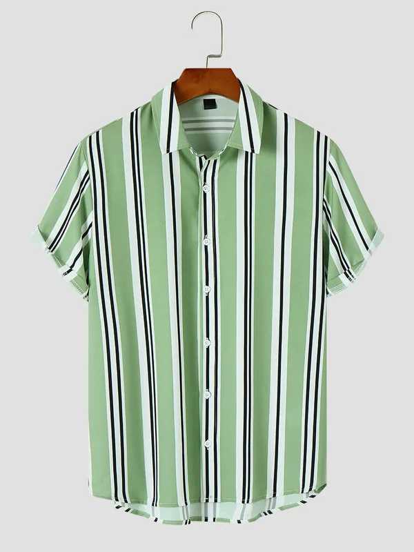 Green_Viscose_Printed_Casual_Shirt_For_Men