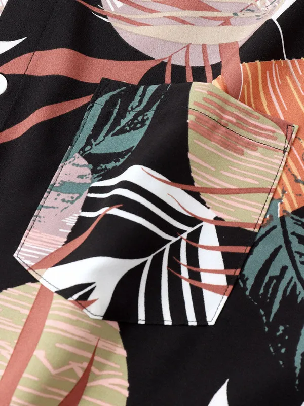 Black_Viscose_Printed_Casual_Shirt_For_Men