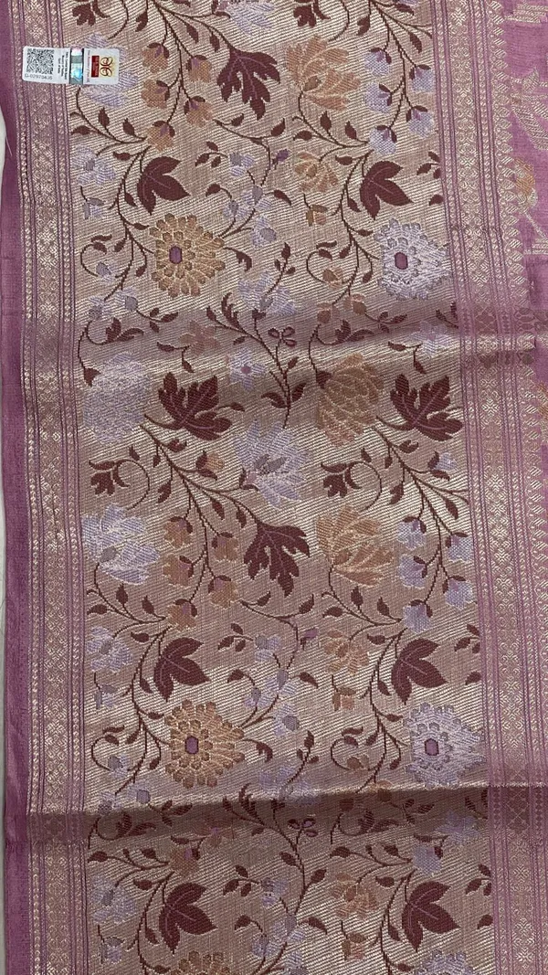 Humairah_Pure_Handloom_Light_Purple_Dupion_Silk_Silver_Mina_Floral_Gold_Zari_Jaal_Skirt_Gold_&_Silver_Mina_Zari_Border_with_Kadiyal_Minakari_Pallu_and_Light_Purple_Blouse