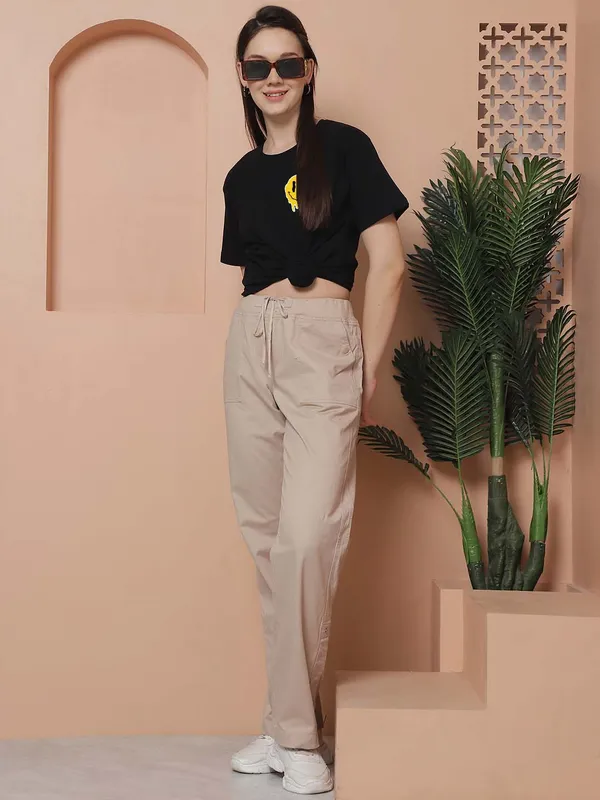 Women_Black_Do_What_Makes_You_Happy_Print_Oversized_Tshirt