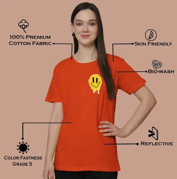 Women_Orange_Do_What_Makes_You_Happy_Print_Oversized_Tshirt