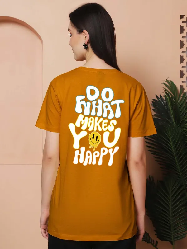Women_Mustard_Do_What_Makes_You_Happy_Print_Oversized_Tshirt