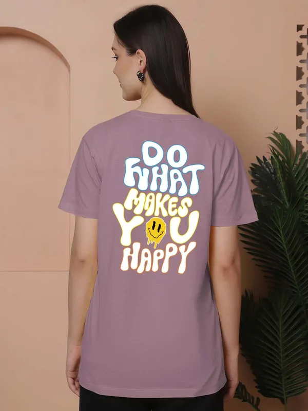 Women_Dark_Purple_Do_What_Makes_You_Happy_Print_Oversized_Tshirt